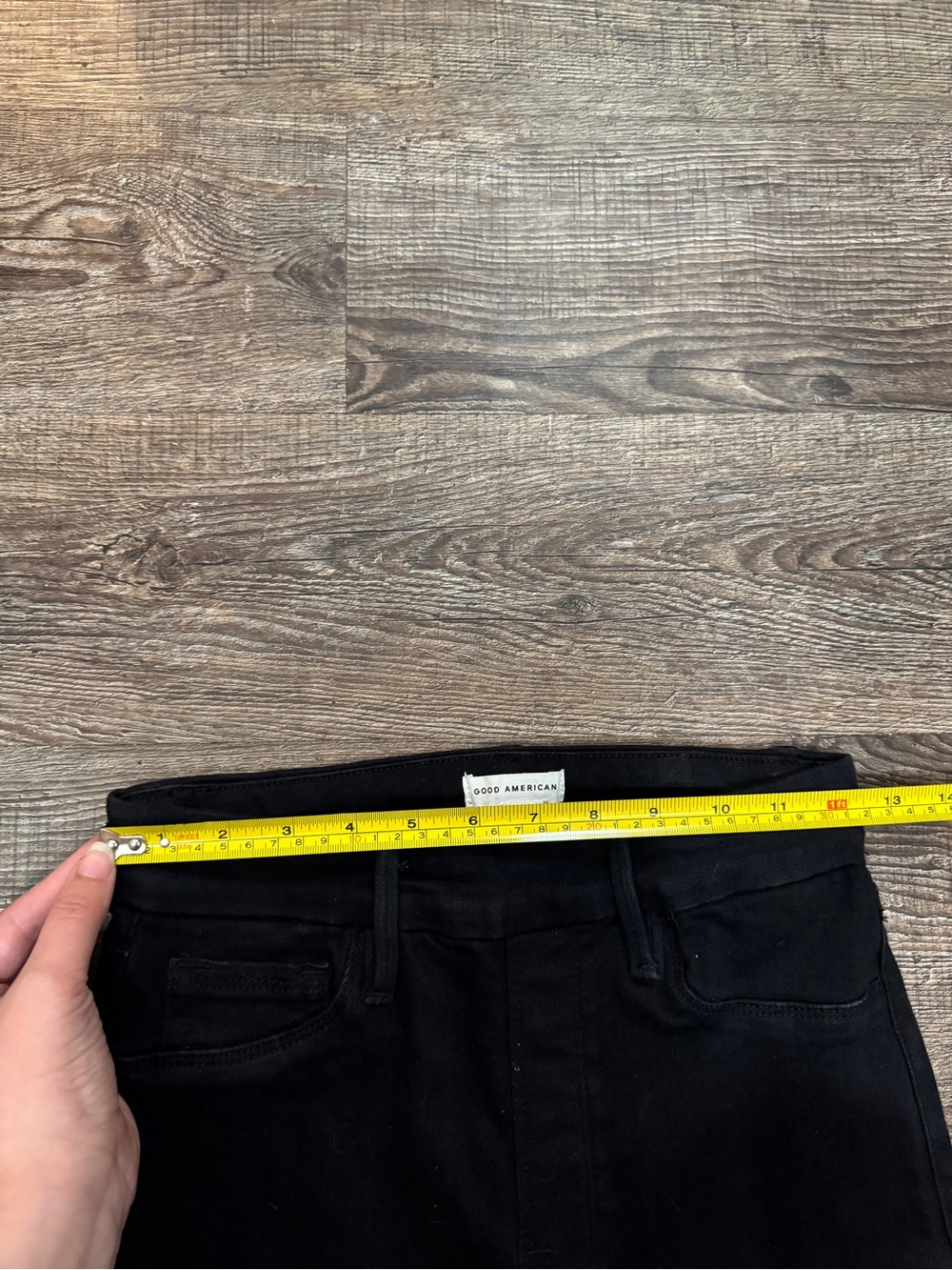 Good American Pull On Black Straight-Leg Jeans Sz M - Picture 2 of 5